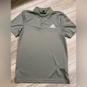 Adidas Olive Green Short-sleeve Polo Shirt. In great used condition!